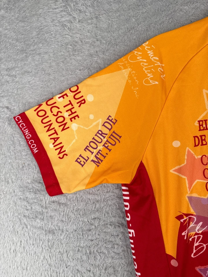 Pactimo Cycling Jersey Adult Small Blue Red El Tour De Tucson 1/2 Zip Poly NEW - Image 3 of 4
