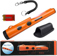 Pinpoint Metal Detector Pinpointer - Fully Waterproof with Orange Color Include
