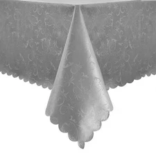 Rectangle Vinyl Tablecloth,100% Waterproof Heavy Duty Oil Spill Proof Stain R...