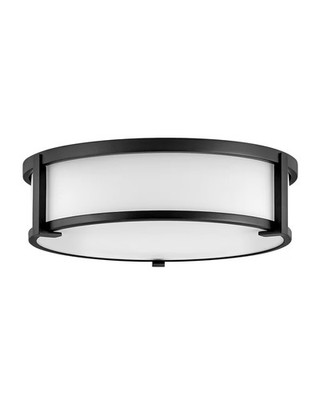 Black LED Foyer Pendant from the Lowell Collection