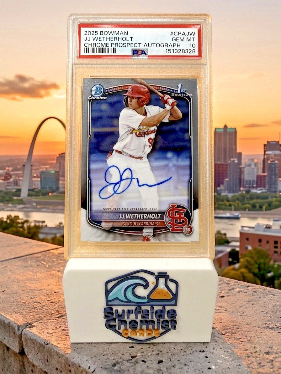 2025 Bowman Chrome Prospect Autographs JJ Wetherholt 1st AUTO #CPA-JW PSA 10