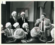 CHEERS Press Photo 8X10 George Wendt talking in front of a group