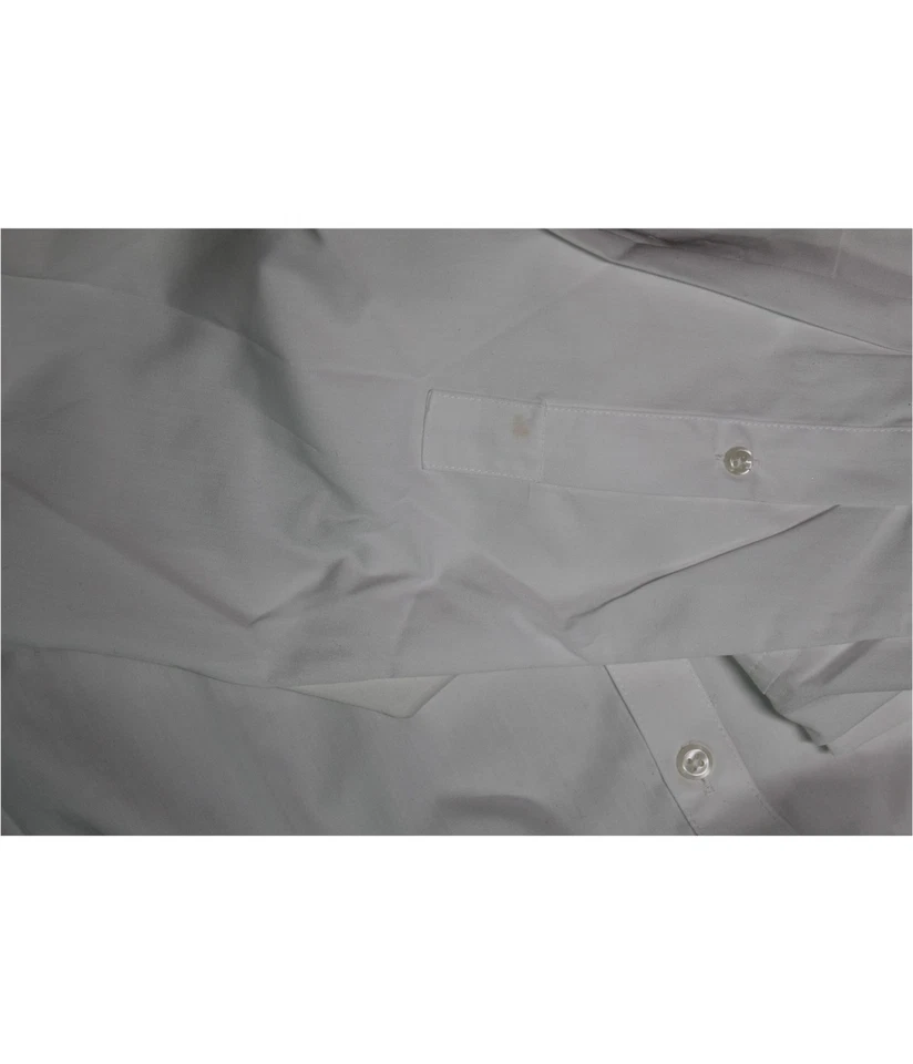 I.N.C Mens Sequins Chest Button Up Shirt, whitepure, S Neck - Image 2 of 2