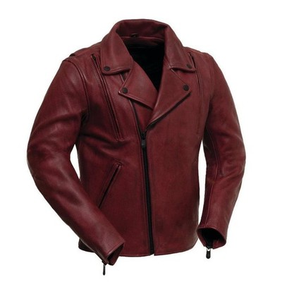 Night Rider Style   Men s Leather Biker Jacket | Winter Ready