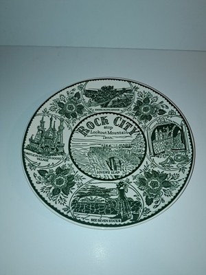 Lookout Mountain Tennessee Rock City Decorative Stoneware Plate