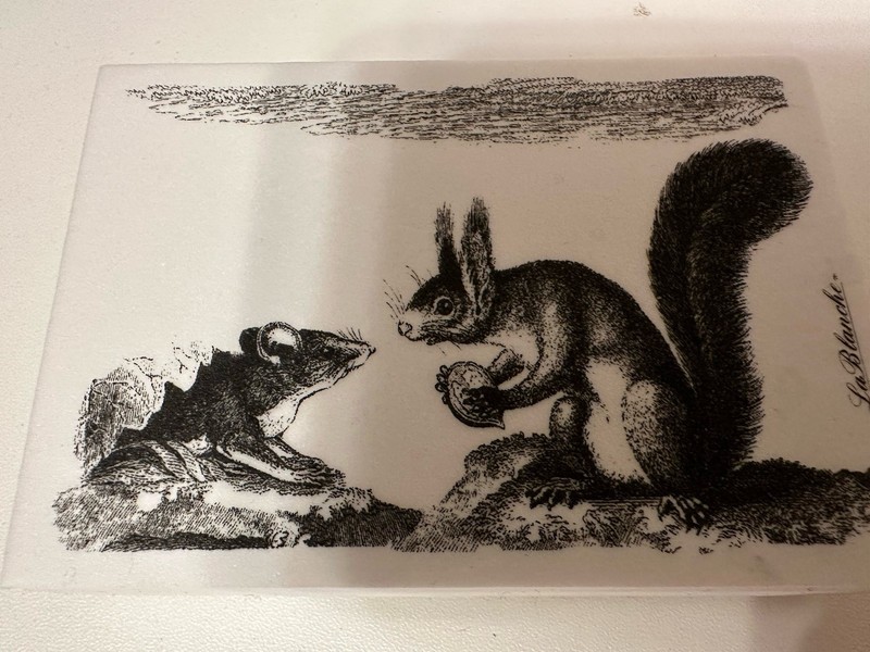 NEW La Blanche Foam Stamp Chipmunk And Mouse With Nut