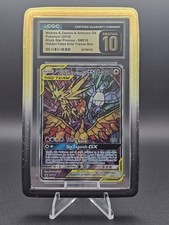 Pokemon 2019 Moltres Zapdos Articuno GX SM210 Promo ETICHETTA NERA CGC 10