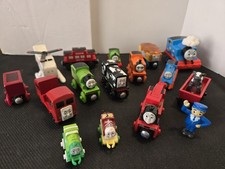 Thomas The Train Mixed Lot Of 17 Trains Figures plastic/wood/ Magnetic READ 