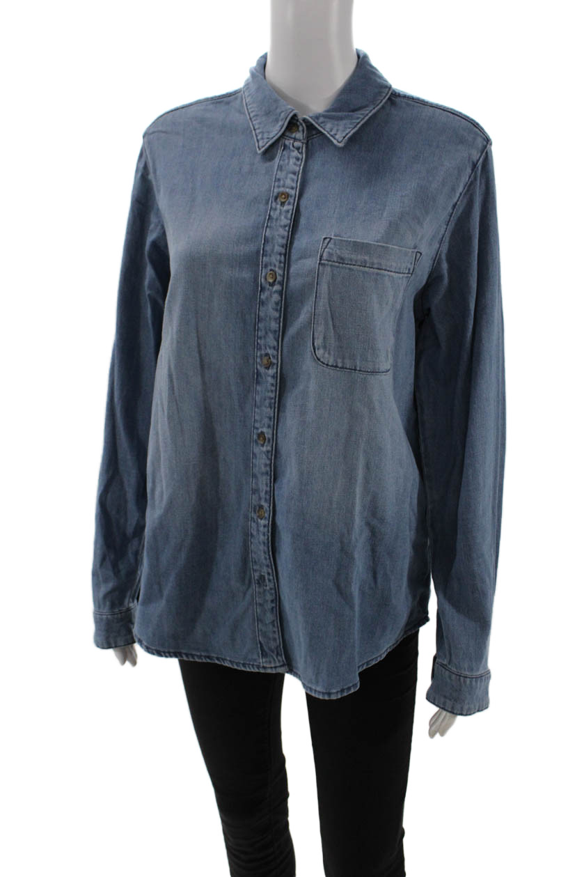 Universal Thread, Womens Basic Collared Button-Up… - image 2