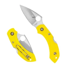 Spyderco Dragonfly 2 Salt Folding Knife 2.28" Drop Point Blade Yellow - C28PYL2
