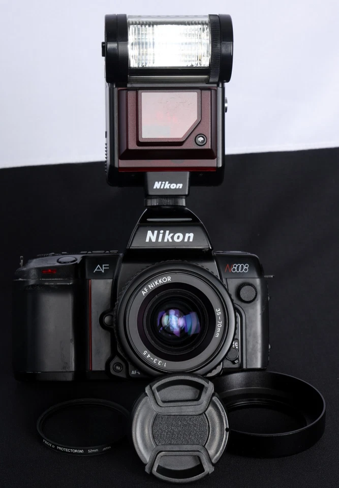 VG Nikon N8008 AF 35mm Film SLR c/w Nikon AF NIKKOR 35-70mm Zoom Lens &SB-20 Kit - Image 4 of 4