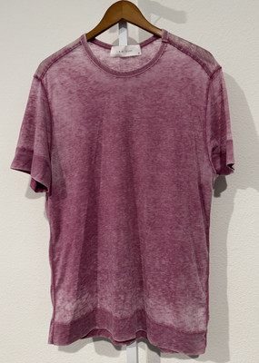 IRO Distressed Crewneck T-Shirt Size S Pink