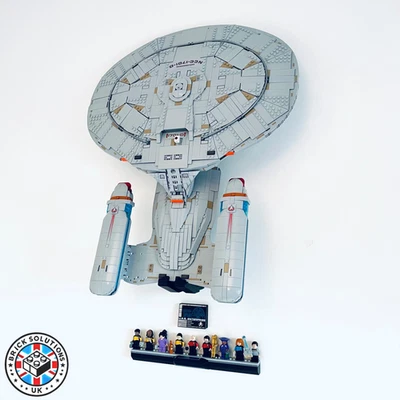 BRICK SOLUTIONS UK Soporte de pared vertical para iconos LEGO (10356) - Star Trek USS. Enterprise NCC1701-D