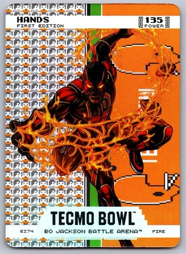 2026 BOBA Tecmo Bowl Hands EZ74 First Edition Endzone Battlefoil Jerry Rice