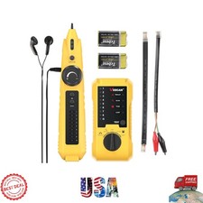 Battery Powered Network Cable Tester with Multi-Function Capabilities - Yellow