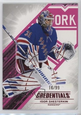 2024-25 Upper Deck Credentials Pink 16/99 Igor Shesterkin #31 9be