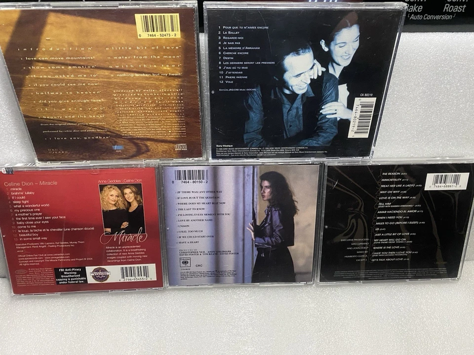Celine Dion CDs - Lot of 5 - Multiple Titles - VG Condition Foto 2 de 4