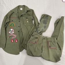 Vintage Boy Scout Shirt Pants Jacket Set Coat Official BSA Sanforized 40s 50s