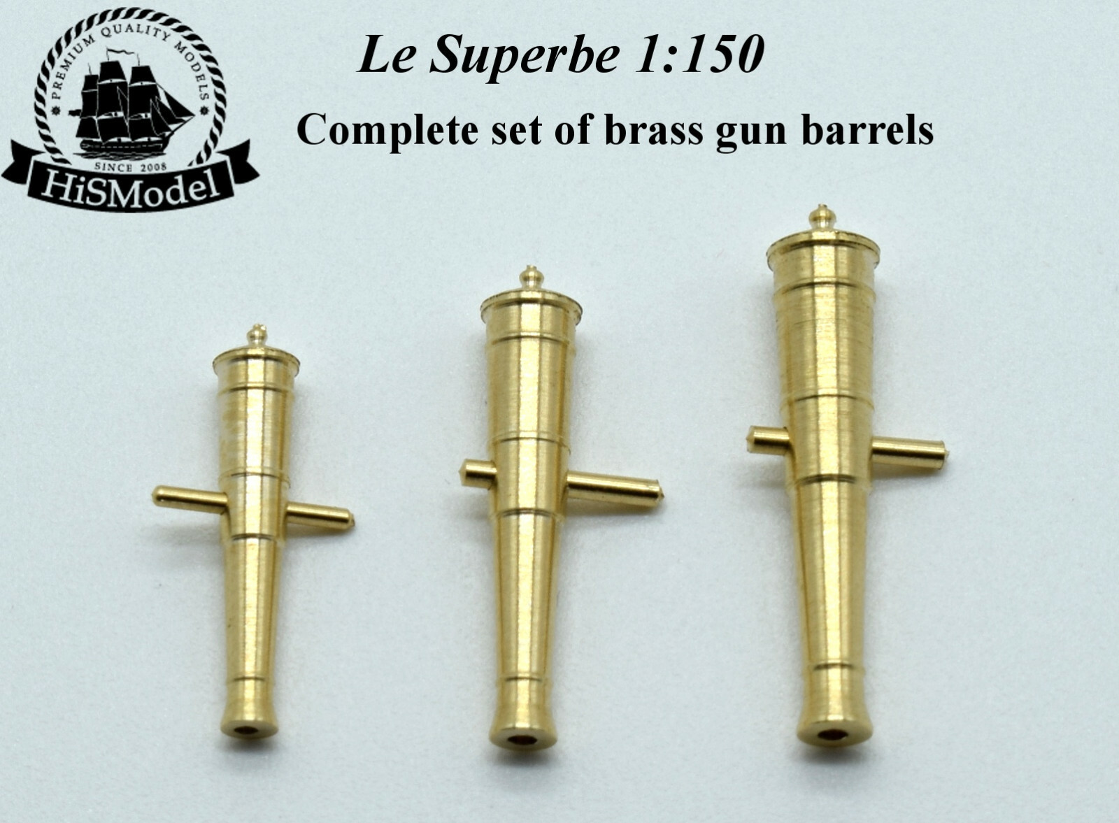 Heller Le Superbe , Glorieux 1:150 - complete set of 74 brass guns