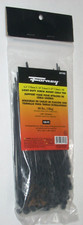 Forney 62103 Screw Mount Black 6.5" Cable Ties Nylon 40 lb w Cap 100pk