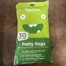 Pail Buddies Replacement Bags For OXO Tot 2 In 1 Go Potty - 30 Refill Bags