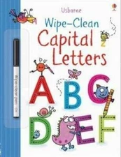 Wipe-Clean Capital Letters (Usborne Wipe-Clean Books) - Paperback - GOOD