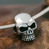 Edelstahl Totenkopf Skull AnhäNger Herren KettenanhäNger TotenschäDel Klassisch