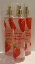 3 Bodycology Fragrance Mist Spray - STRAWBERRY CHEESECAKE - 8 oz - New Packaging