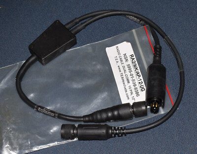 AN/PRC-148 PLUS AP-107 DUAL COMM SOCOM MICH HEADSET BASE CABLE RA2/MK/AP-12-UG