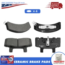 Front Ceramic Disc Brake Pads For Ram 1500 Suburban C1500 K1500 GMC C2500 Yukon