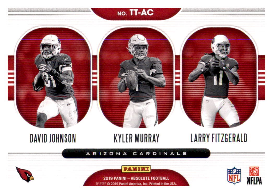 Cardinal Absolute 2019 Absolute Team Trios Kyler Murray David Johnson Larry Fitzgerald ...