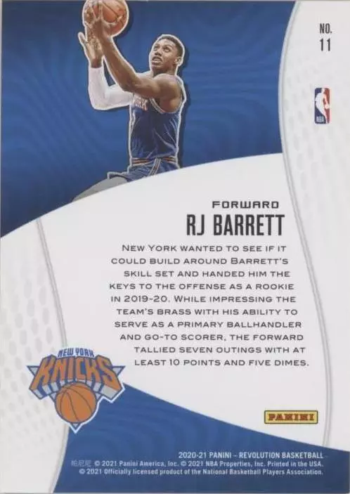 2020-21 Panini Revolution - RJ Barrett #11