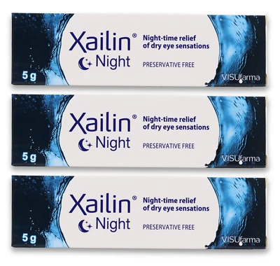 Xailin Night Lubricating Eye Ointment 5g X 3