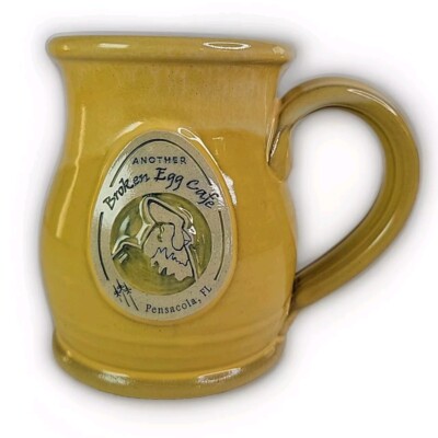 Deneen Pottery Mug Another Broken Egg Cafe Coffee Cup Mug Hand Thrown 2021 