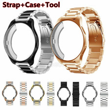 Stainless Steel Band Strap Case Cover For Samsung Galaxy Watch 4 40/44mm 42/46mm