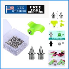 50 Pcs Carbon Steel Track Spikes - 1/4 Inch Lighter Weight Performance Enhancers