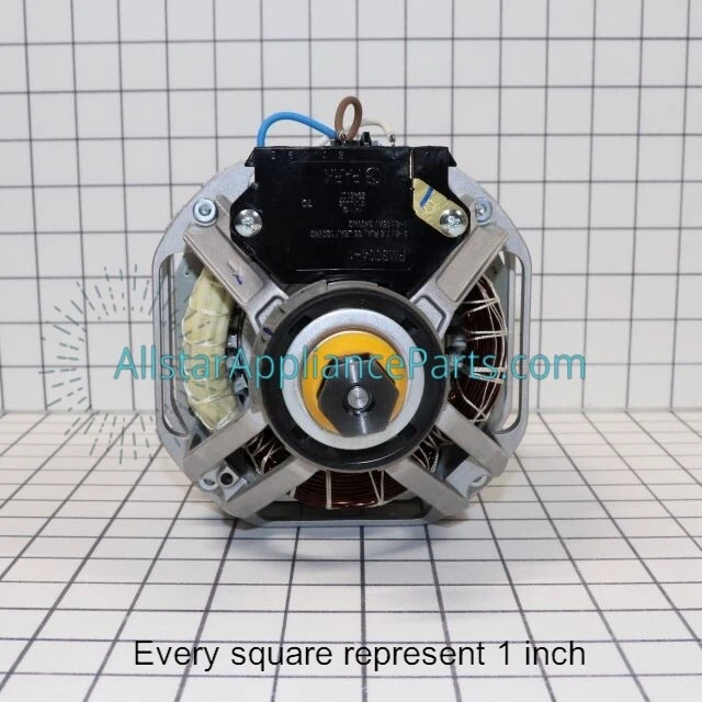 Motor de accionamiento de tambor para secadora LG con polea 4681EL1008A Foto 3 de 4