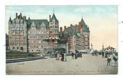 Quebec Dufferin Terrasse Schloss Frontenac Hotel Valentinstag Postkarte um 1906