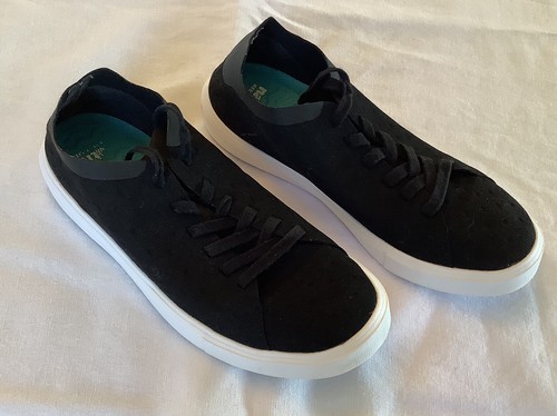 Native schwarz Schnürschuhe leicht Slipper Sneaker Skateschuhe Herren Größe 8 - Bild 2 von 6