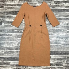 Venus Womens sz 2 Tan Brown Career 3/4 Sleeve...