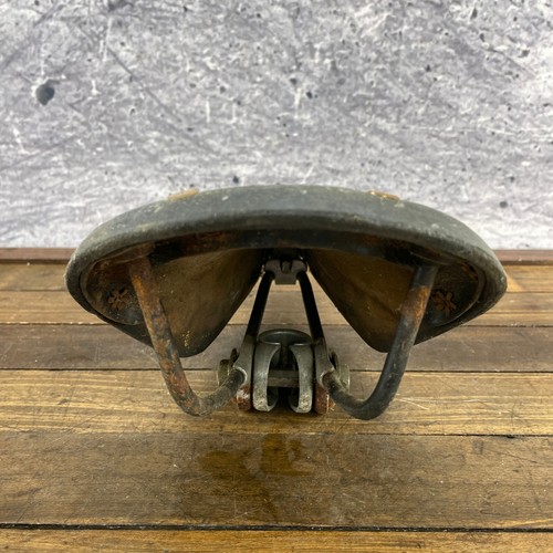 Vintage Ideale 80 Leather Seat Saddle Randonneur Eroica 70s Touring TB Patina A7 - Picture 8 of 13