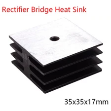 35x35x17mm Bridge Pile Radiator Rectifier Bridge Heat Sinks For KBPC 1010 1510