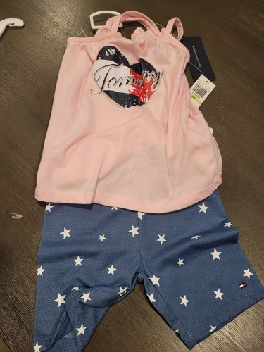 (N21) Neu 2-teiliges Set Tommy Hilfiger Kinder Größe 4 für Mädchen - Bild 3 von 7