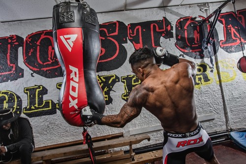 Boxing Punch bag by RDX, Filled Heavy Punch Bag Mitts, Uppercut Kick Boxing Bag - Picture 19 of 28
