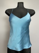 Dannijo 100 Silk Sky Blue Camisole USA made M Medium