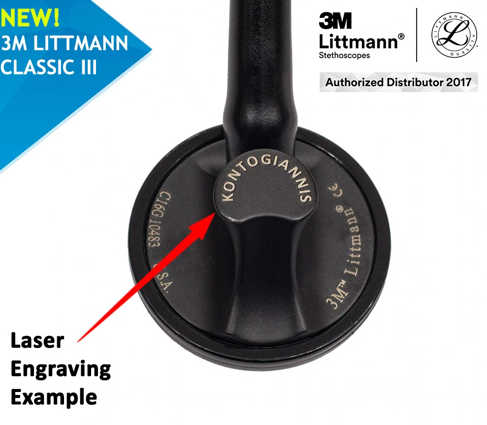 3M LITTMANN MASTER CARDIOLOGY STETHOSCOPE-ALL BLACK: Ursuline College