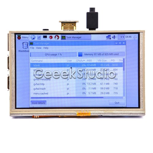 5 Inch 800x480 HDMI TFT LCD Touch Screen Only for Raspberry PI 3/2 Model B/ B+ - Picture 5 of 11