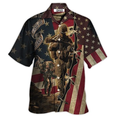 Veteran Proud Memories With Dark Color   Hawaiian Shirt