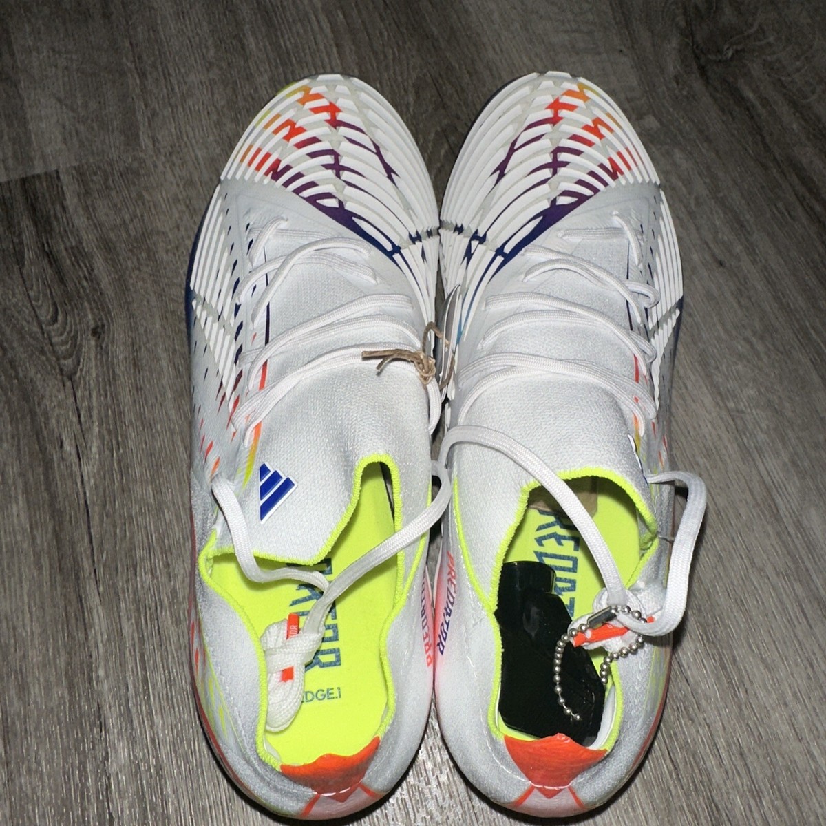 NEW Adidas Predator Edge.1 Low SG Soccer Cleats GW1014 Size 11 White Adidas Predator Edge.1 Low SG Soccer Cleats White Solar  main image 3