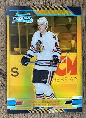 2003-04 Topps Bowman Chrome GOLD REFRACTOR #138 - Lasse Kukkonen /50 (Blackhawk)